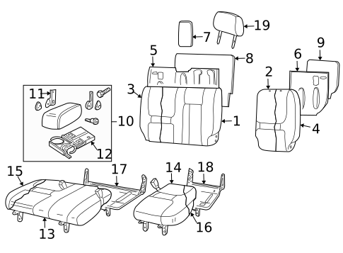 Rear Seat Components for 2005 Land Rover Freelander #0
