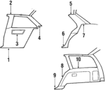 22583122 - Body: Package Tray for Chevrolet: Cavalier | Pontiac: Sunbird Image