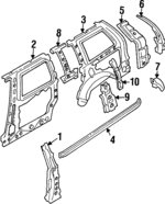 LAY171390B - Body: Lock Pillar for Mazda: MPV Image