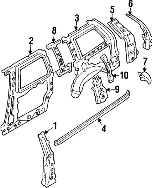 Inner Structure for 1993 Mazda MPV #0