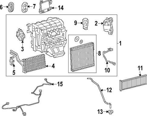 Evaporator & Heater Components for 2025 Toyota Camry #0