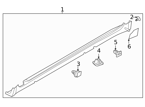 Exterior Trim - Pillars for 2019 Kia K900 #0