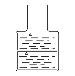 9859079911 - Body: Air Bag Label for Nissan: 350Z Image