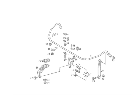 Rear Torsion Bar & Height Control Valve Used Self-Levellingdevice for 1993 Mercedes-Benz 500E #0