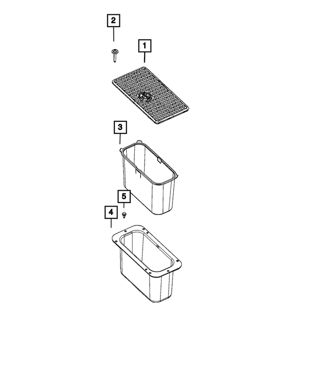 5LF14ZDMAB - Interior Trim: Storage Bin Cover for Mopar Image