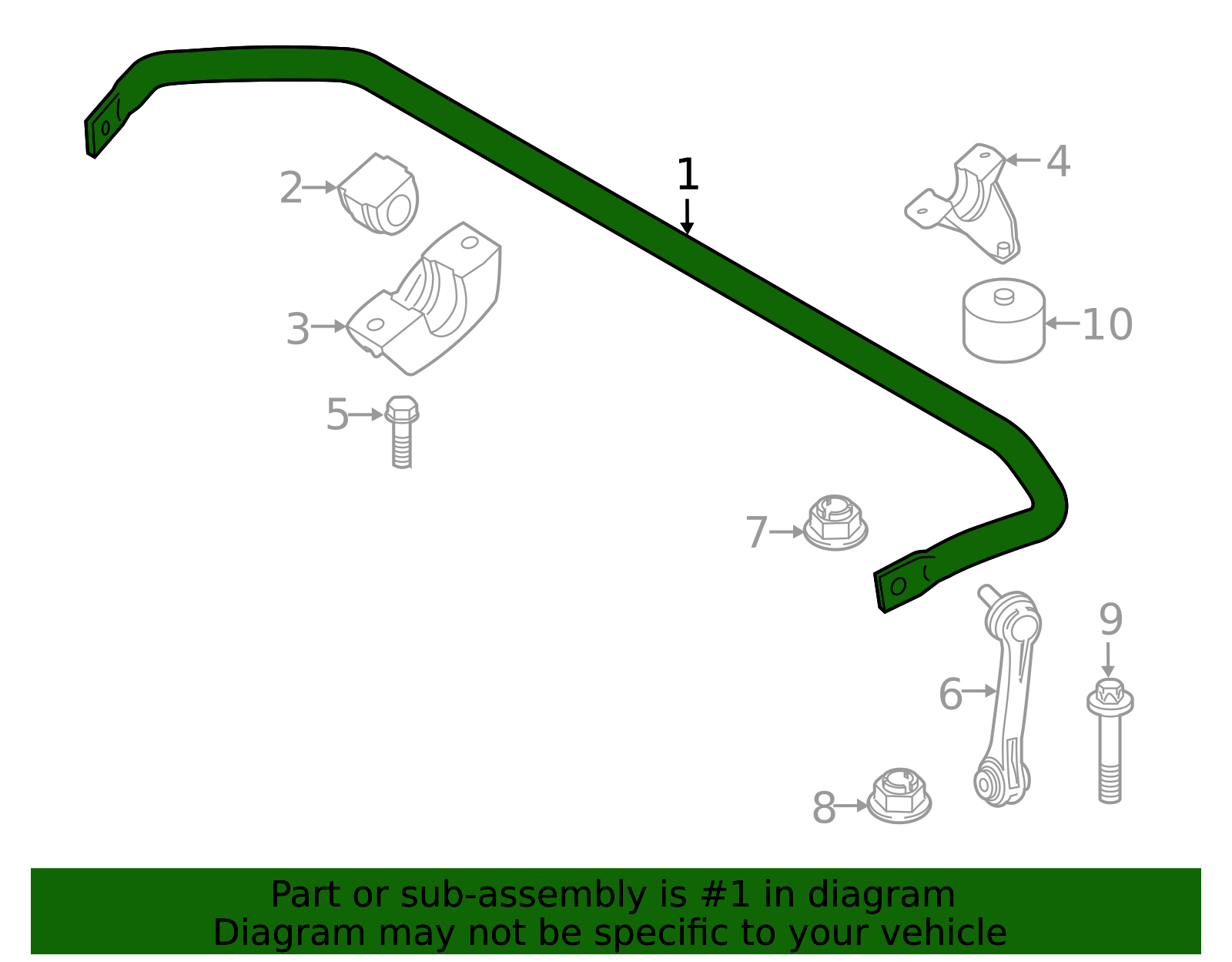 Genuine BMW 33-50-6-861-458 | Stabilizer Bar | FREE Shipping on Most ...
