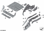 41119636007 - Bodywork: Cross Member, Trunk Floor, Front Top for BMW Image