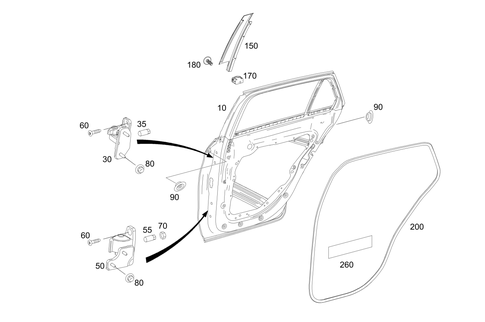 Rear Doors for 2018 Mercedes-Benz GLC63 AMG #0