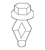 94853733 - Body: Bumper Cover Upper Retainer for Pontiac: Vibe Image