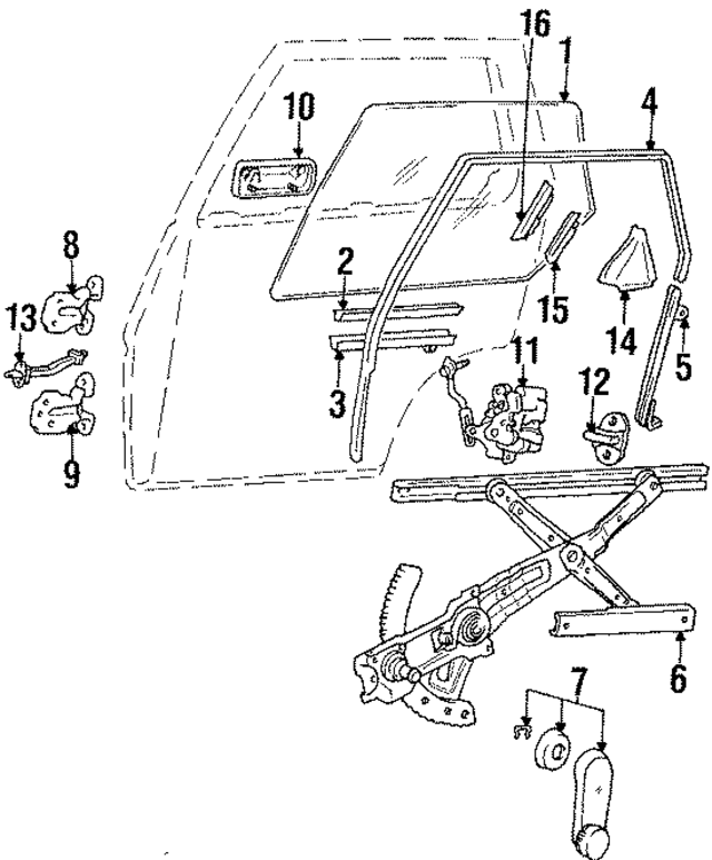 MB364886 - Body: Glass for Mopar Image