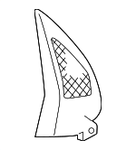 5K0837974K82V - Body: Corner Trim for Volkswagen: Golf, Golf R, GTI Image