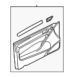 5K3867021DYDV - Body: Door Trim Panel for Volkswagen: Golf, Golf R, GTI Image