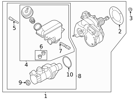 Master Cylinder - Components On Dash Panel for 2023 Nissan ARIYA #0