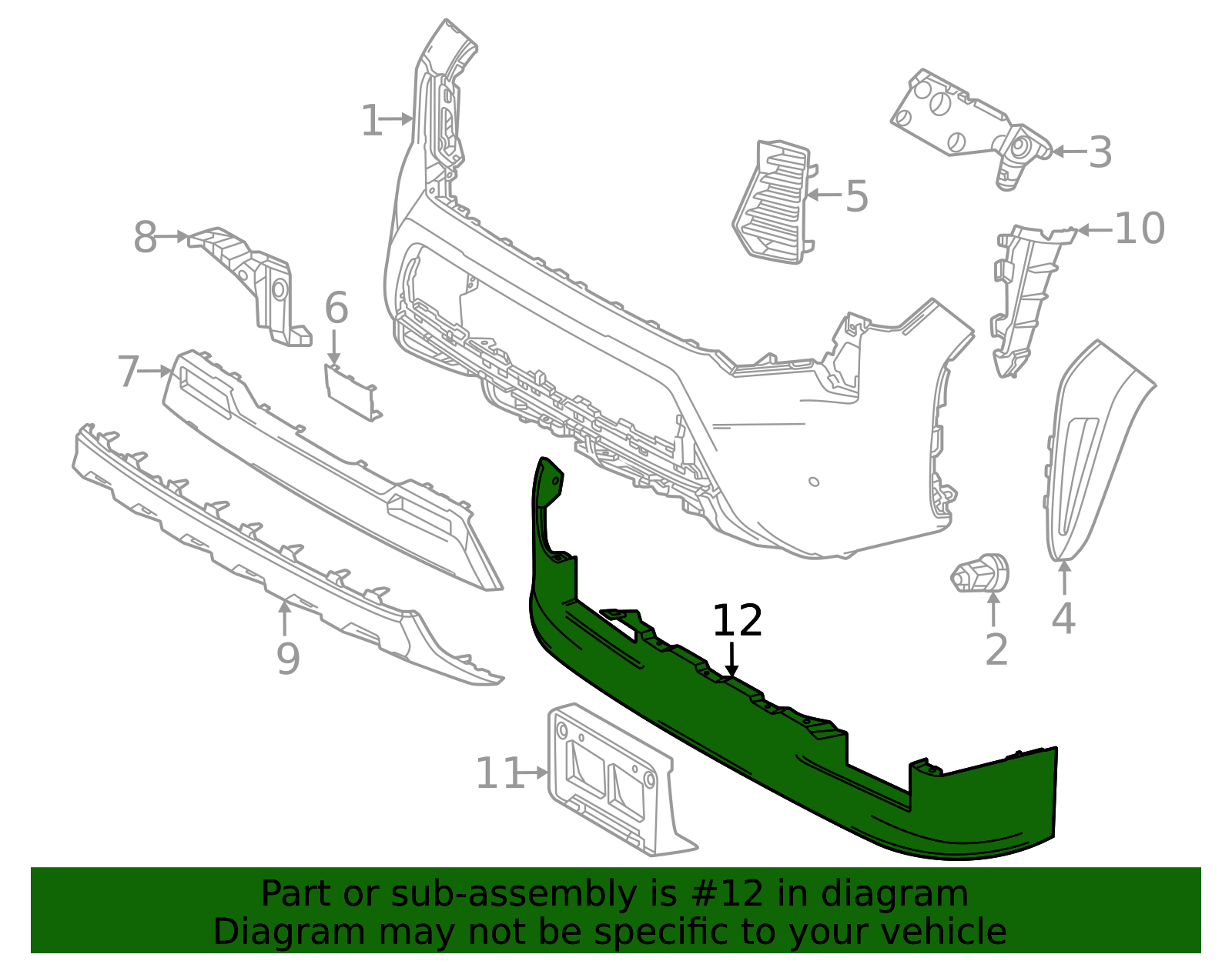 76851-AK020 - Spoiler 2024-2026 Toyota Tacoma | Brantford Toyota Parts