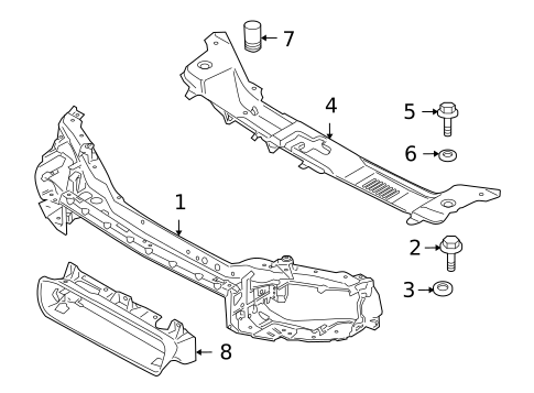 Radiator Support for 2006 Volvo C70 #0