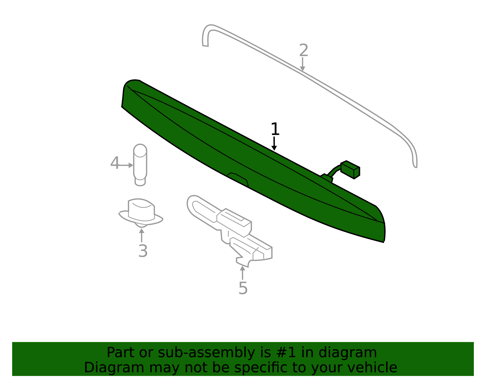2015-2017 Ford Expedition License Shield FL1Z-5443400-A | OEM