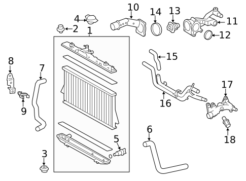 Powertrain Control for 2016 Toyota Highlander #3