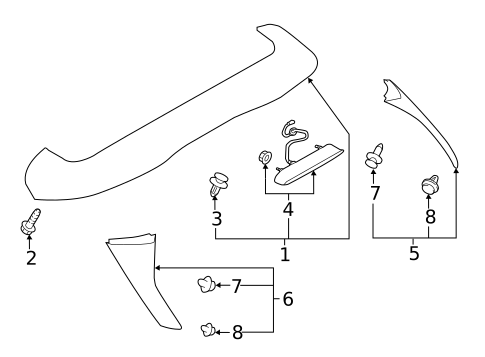 Spoiler for 2021 Subaru Crosstrek #0