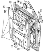 1VZ361V5AG - : Front Door Trim Panel, Right for Mopar Image