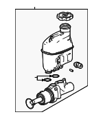 1741163 - Body: ACDelcoâ„¢ Master Cylinder for Chevrolet: Malibu | Pontiac: G6 | Saturn: Aura Image