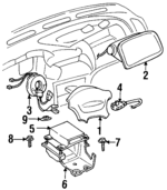 MR617701 - : Driver Inflator Module for Mitsubishi Image