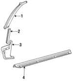 MB730749 - Body: Pillar Trim for Mopar Image