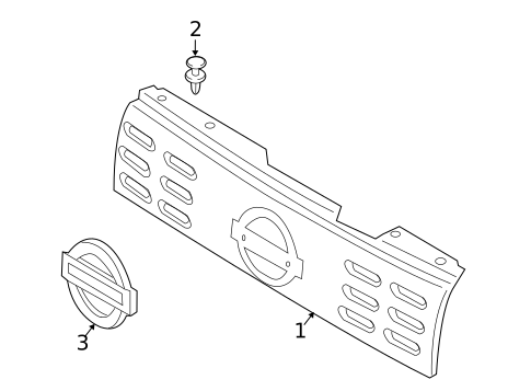 Grille & Components for 2009 Nissan Cube #0
