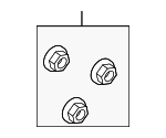 11514517 - Body: Mirror Assembly Nut for GM Image