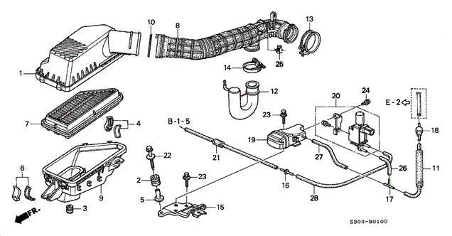 Air Cleaner for 1997 Honda Prelude #0