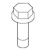 90091RAAA00 - Engine: Cover Bolt for Acura Image