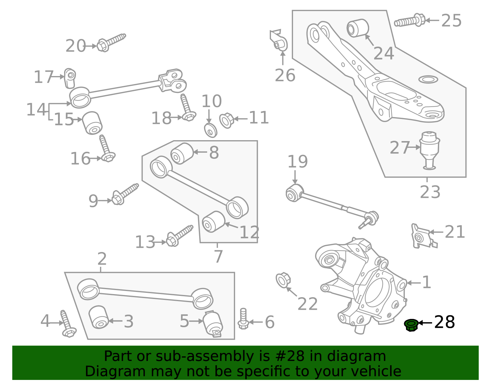 W717969-S440 - Upper Ball Joint Lock Nut 2021-2026 Ford | Ford