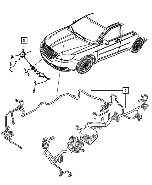 Wiring-Headlamp to Dash for 2012 Chrysler 200 #0