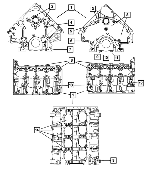 Cylinder Block for 2011 Ram 2500 #0