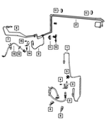 5290843AG - Brakes: Brake Hose, Left for Mopar Image