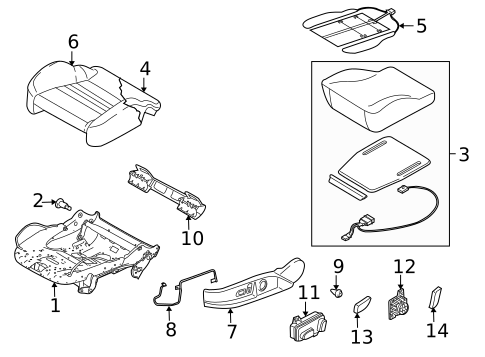 Seat Components for 2008 Audi R8 #1