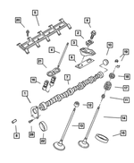 53005845AB - Engine 8.0L Ten Cylinder (Truck): Camshaft Thrust Plate for Mopar Image