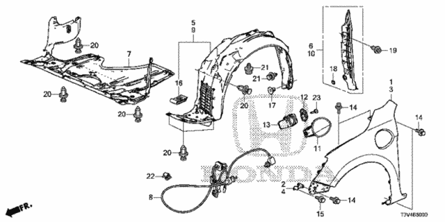Front Fenders for 2014 Honda Accord #0