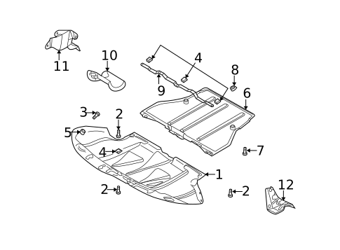 Splash Shields for 2000 Audi A6 #0