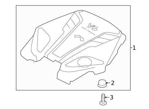 Engine Appearance Cover for 2020 INFINITI Q60 #0