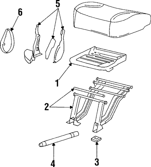 Rear Seat Components for 2001 Lincoln Navigator #2