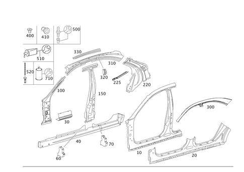 Side Panels for 2012 Mercedes-Benz S350 #0