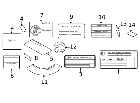 Labels for 2023 Subaru Crosstrek #0