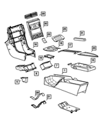5099949AA - Instrument Panel and Radios and Consoles: Parking Brake Cover for Mopar Image