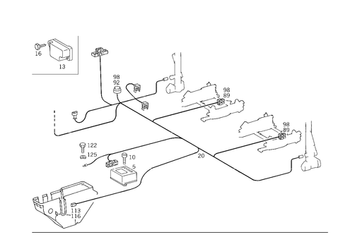 Belt Locking Retractor, Airbag and Sidebag for 1994 Mercedes-Benz C280 #1