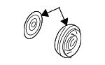 38900PHM004 - HVAC: Clutch &amp; Pulley for Honda: Insight Image