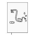 1534440 - HVAC: ACDelcoâ„¢ Discharge Hose for Buick: Enclave | Chevrolet: Traverse | GMC: Acadia | Saturn: Outlook Image