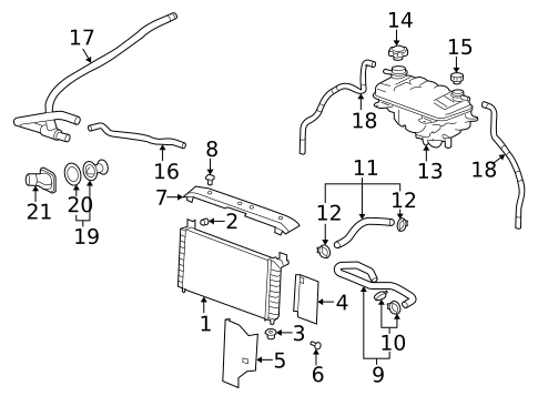 Intercooler for 2012 Cadillac Escalade #0