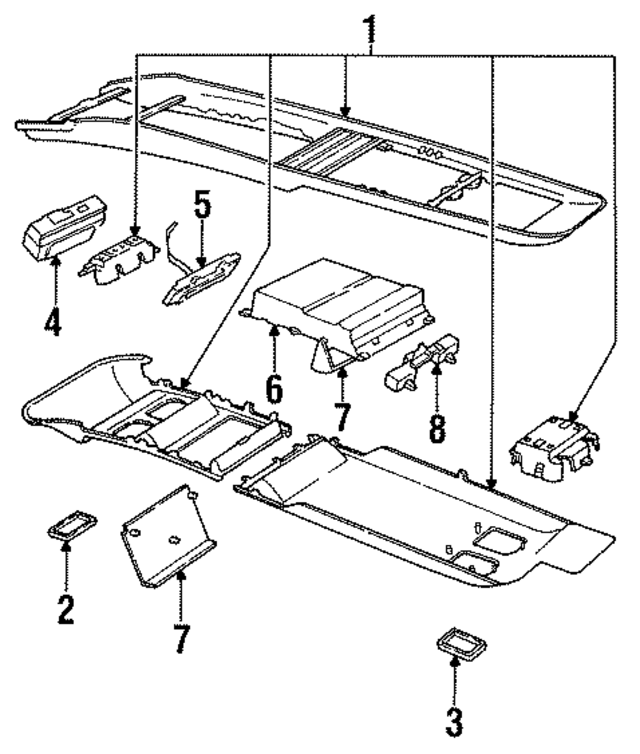 5268176 - Electrical: Map Light Lens for Mopar Image