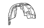 68378618AA - Body: Wheelhouse Liner for Jeep: Compass Image