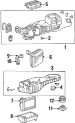 9703834000 - : 1995-1998 Hyundai Sonata - Heater Core Lower Cover for Hyundai: Sonata Image